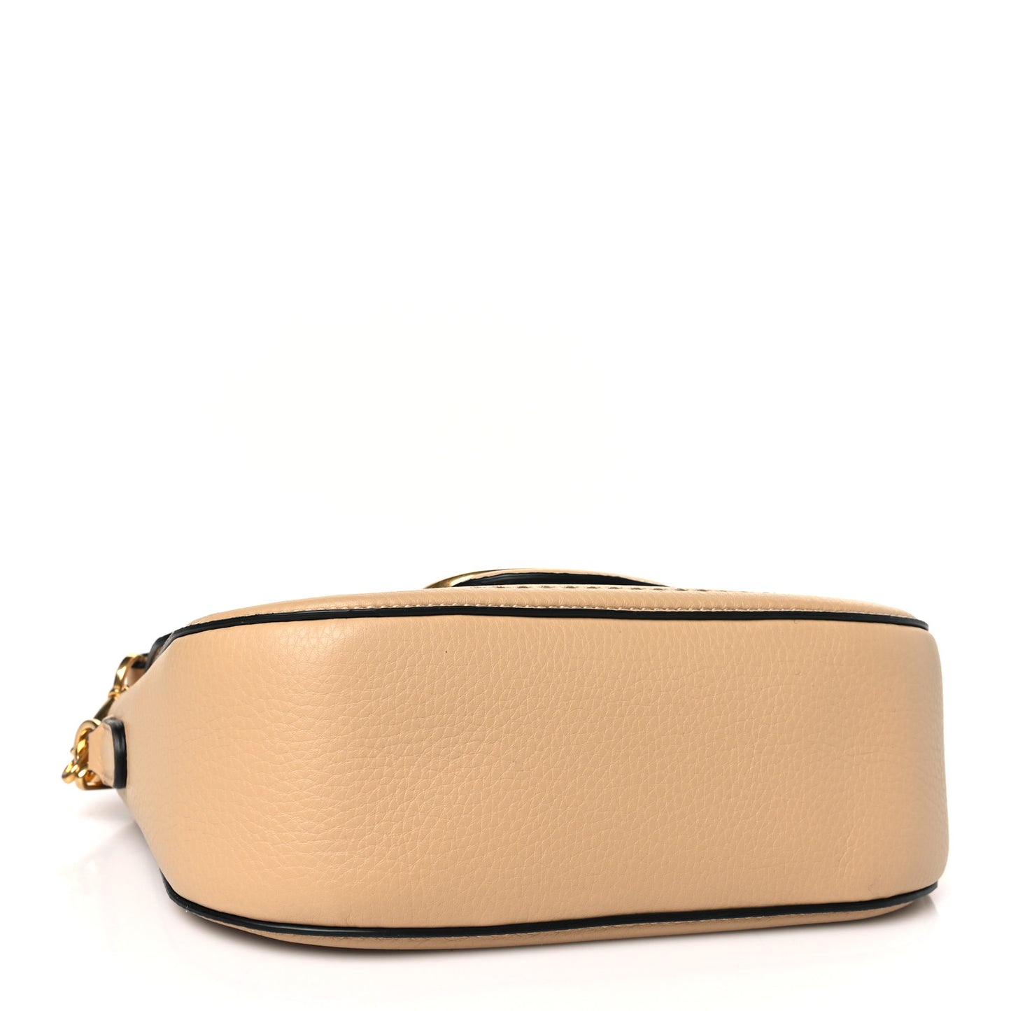 Soft Grainy Calfskin Alltime Shoulder Bag Cappuccino