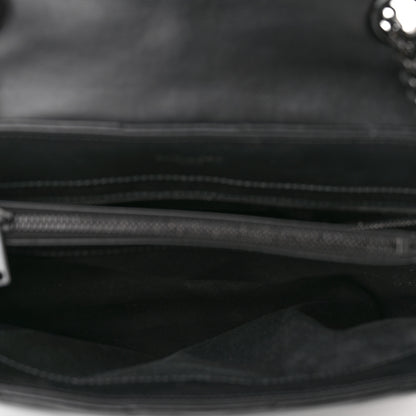 Saint Laurent Calfskin Y Quilted Monogram Monochrome Medium Loulou Chain Satchel Black 5 of 10