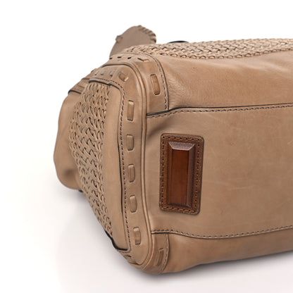 Gucci Calfskin Handmade Large Top Handle Bag Taupe 8 of 10
