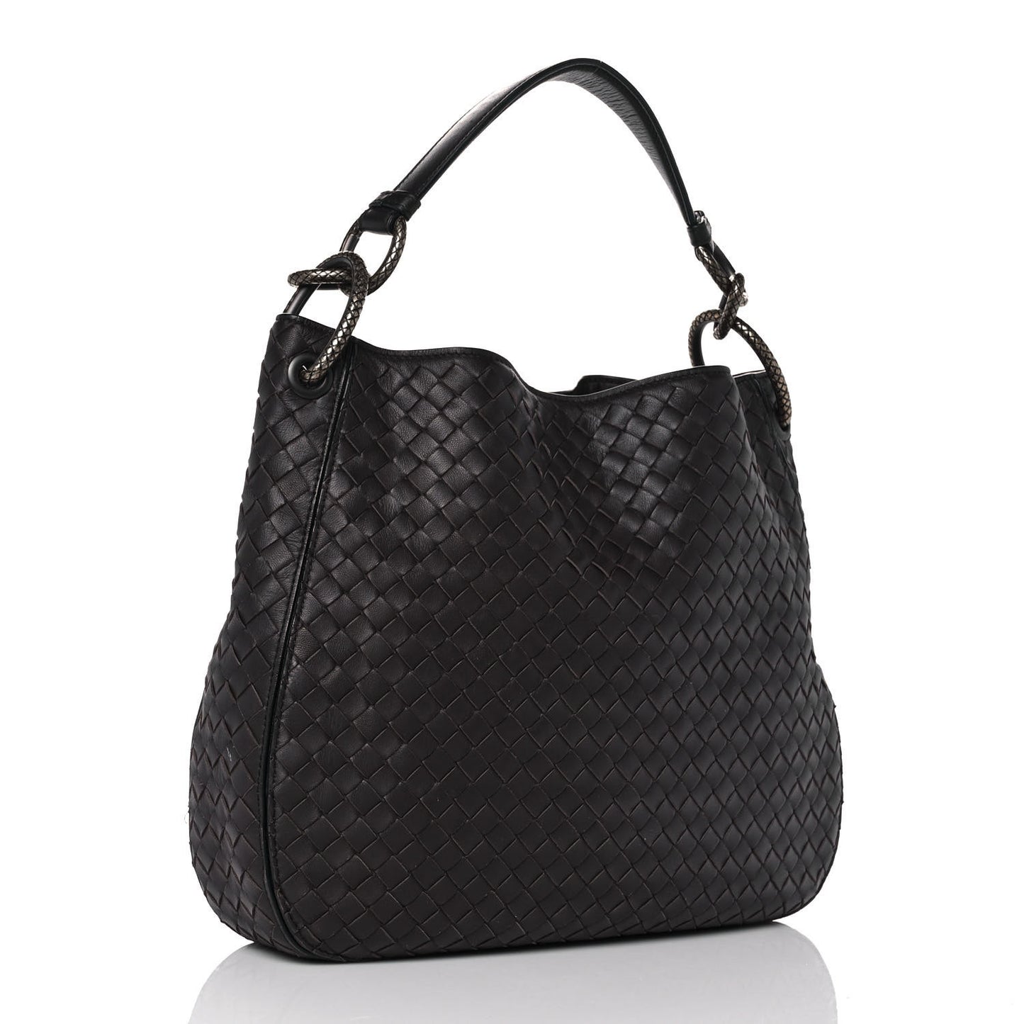 Nappa Intrecciato Small Loop Ebano