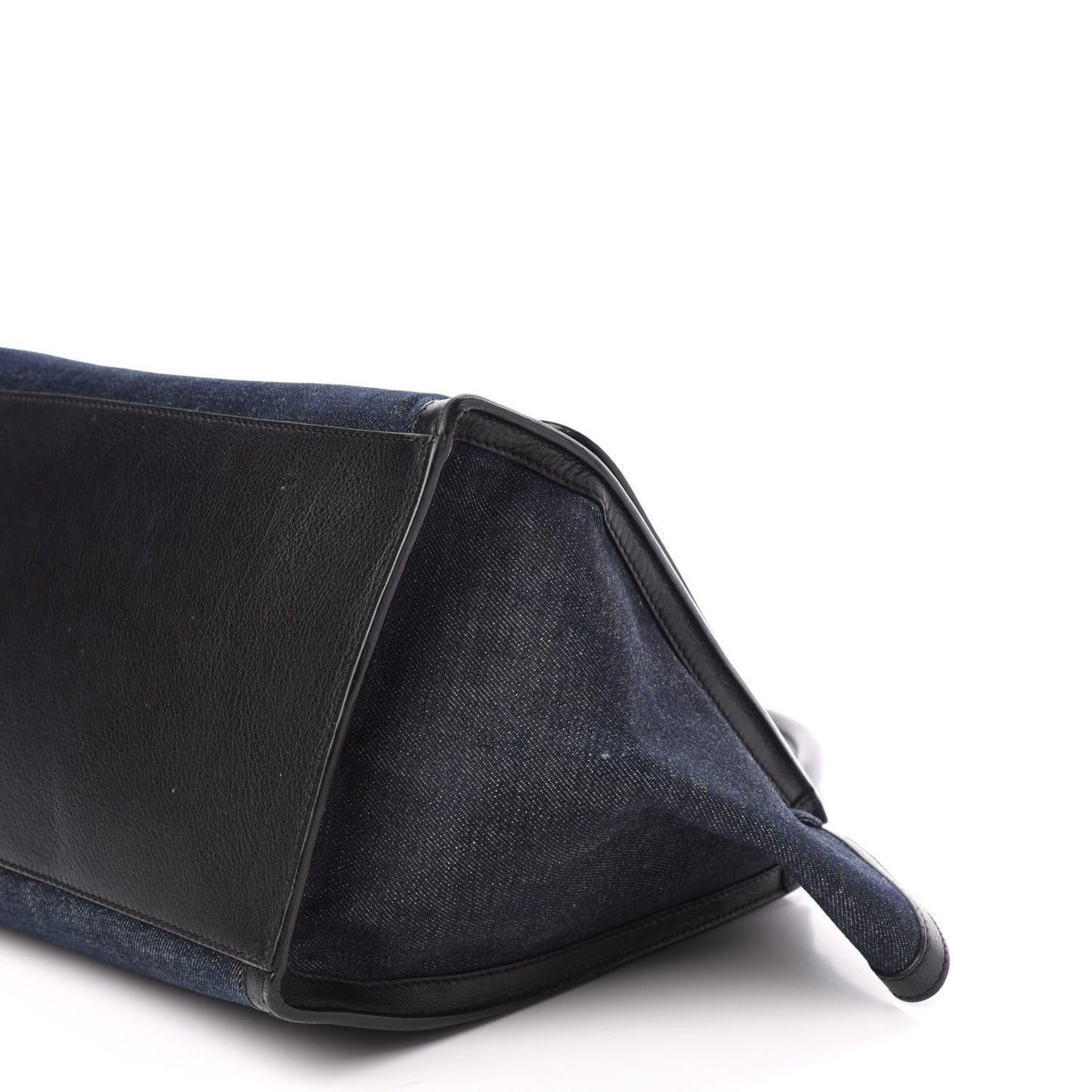 Smooth Calfskin Denim Medium Trapeze Blue