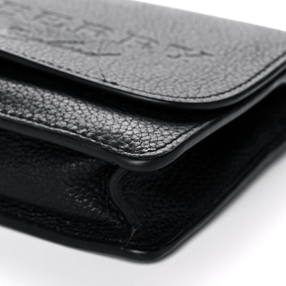 Burberry Soft Grain Embossed Hampshire Wallet on Chain Black 10 of 19