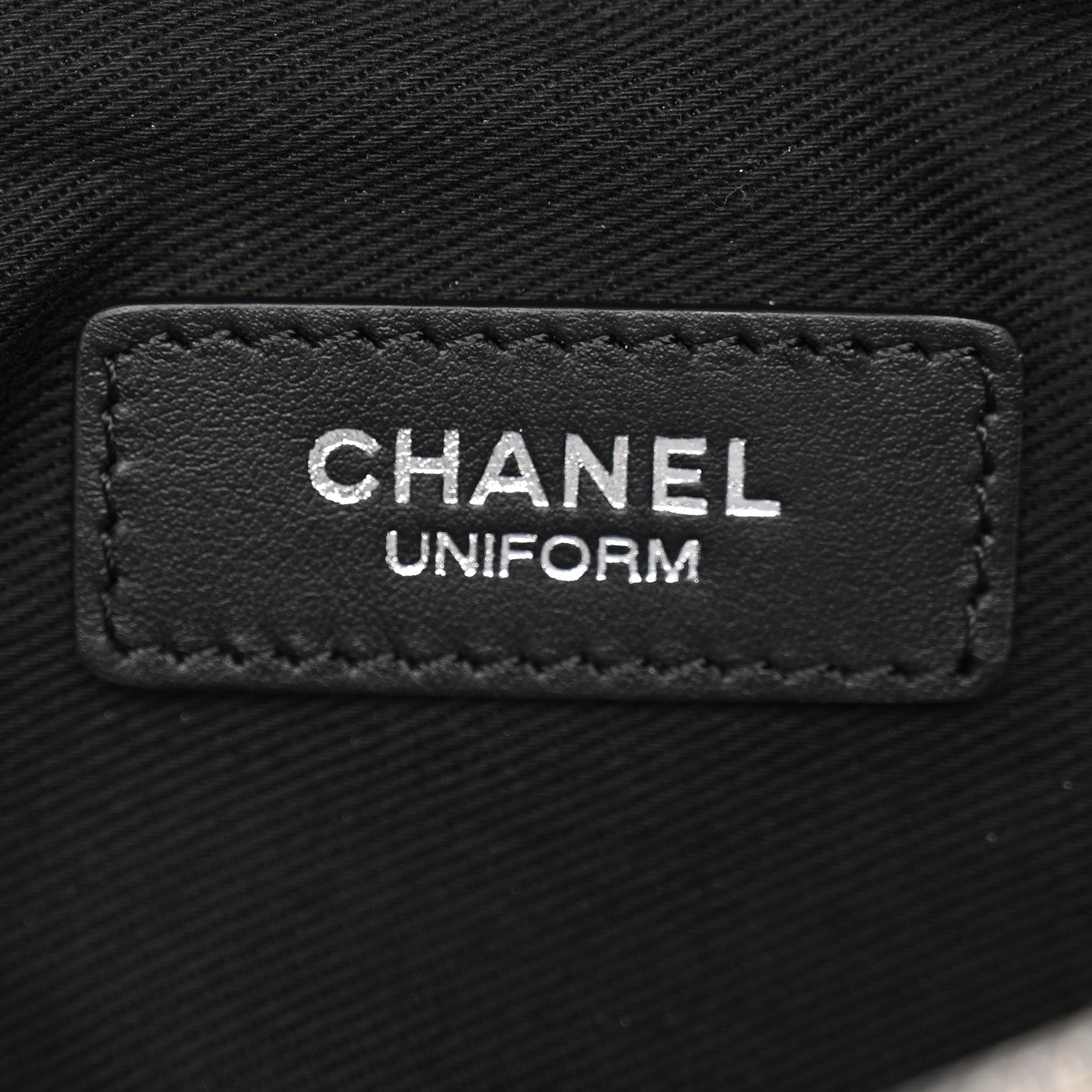 Chanel Calfskin Quilted Uniform Waist Belt Bag Black 6 of 10
