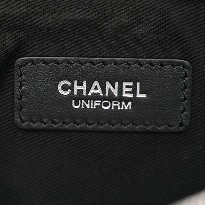 Chanel Calfskin Quilted Uniform Waist Belt Bag Black 6 of 10
