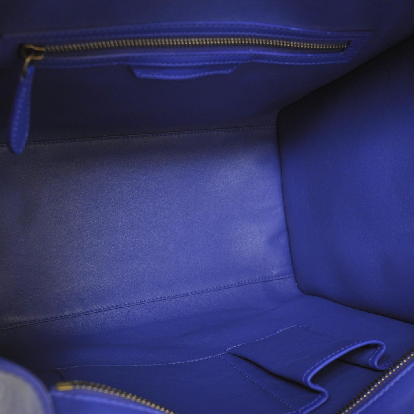 Smooth Calfskin Mini Luggage Bag Cobalt