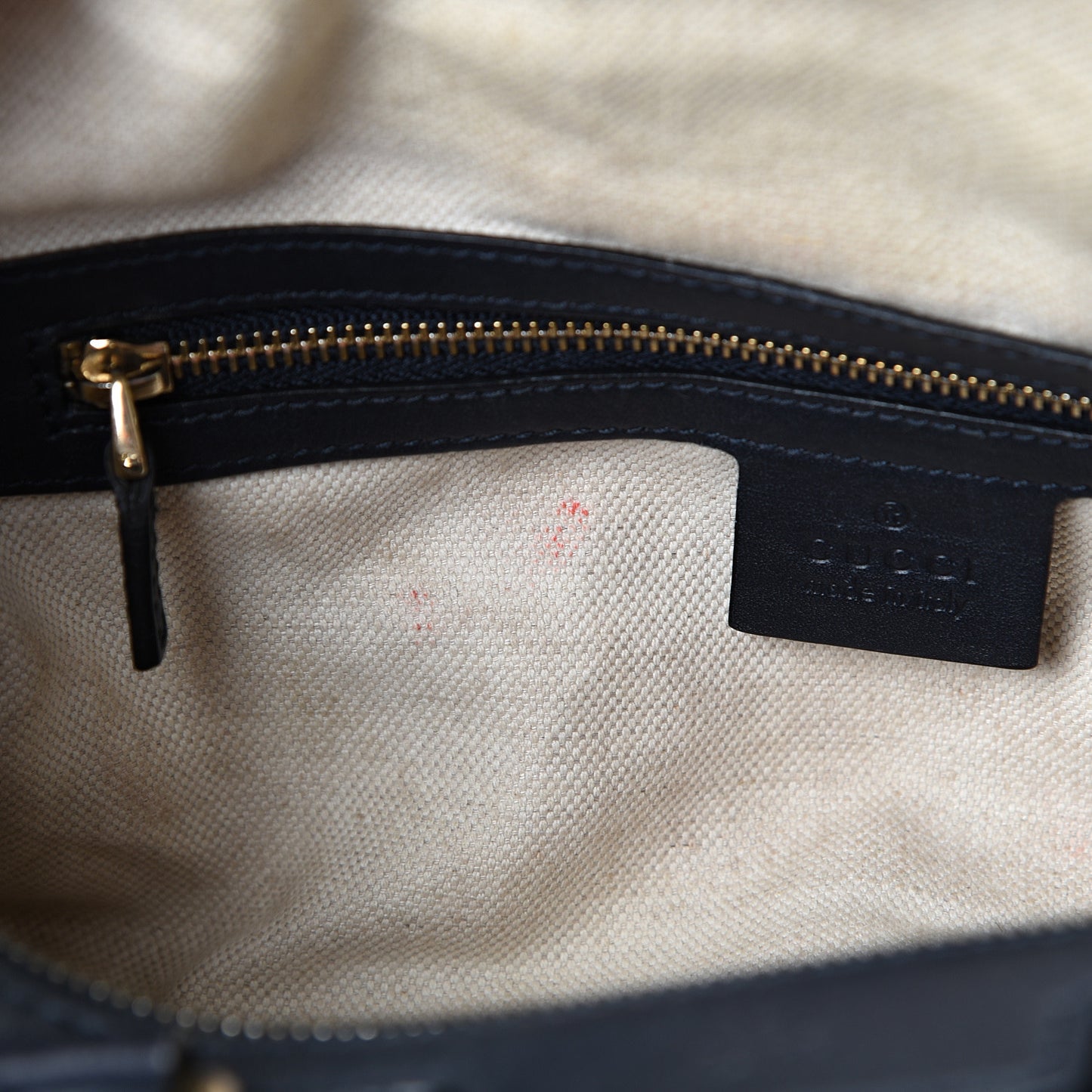 Monogram Vintage Web Small Boston Navy