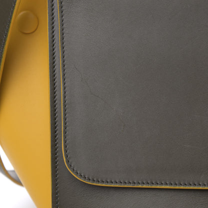 Celine Calfskin Small Bi-Color Trapeze Yellow 12 of 13