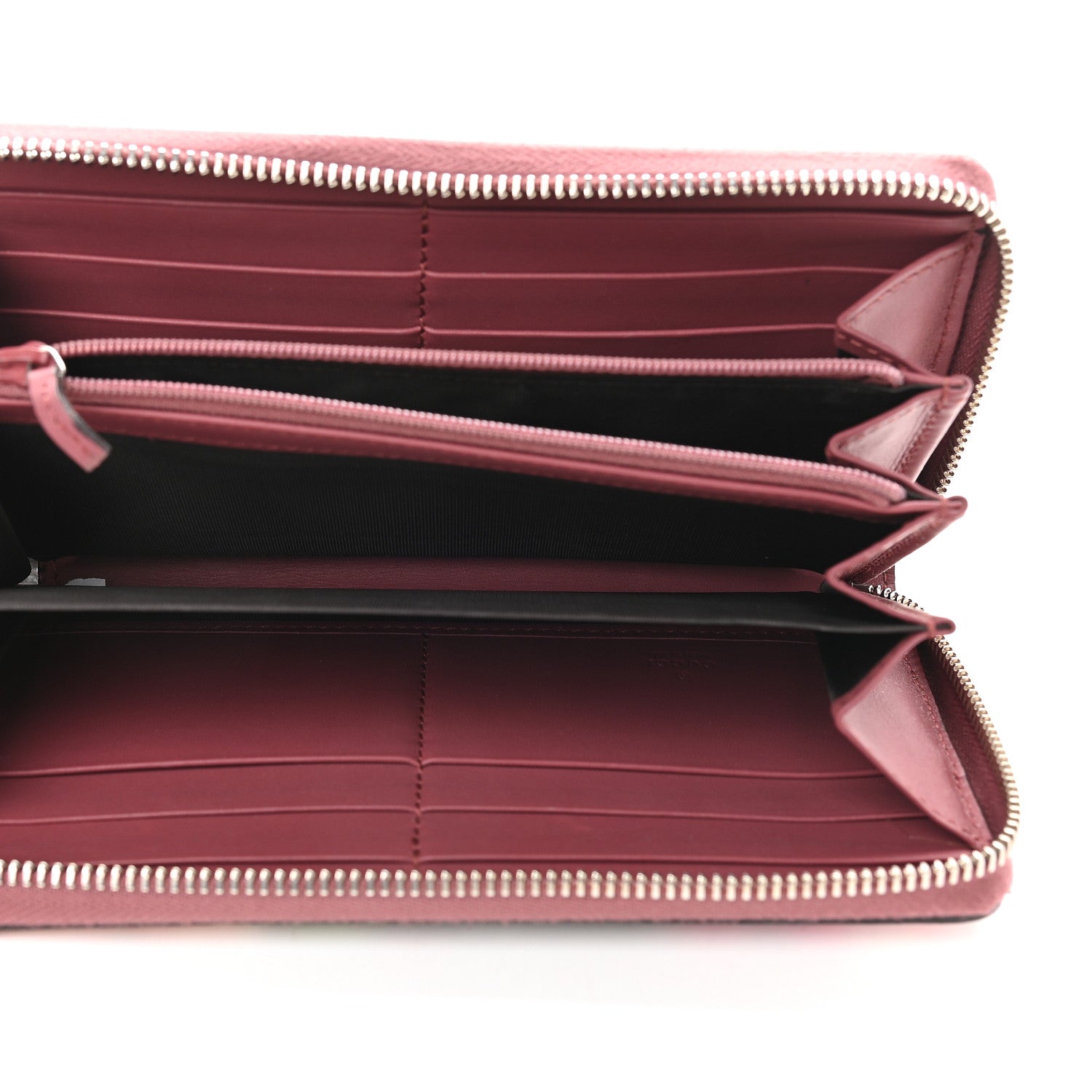Gucci GG Supreme Monogram Blooms Zip Around Wallet Beige Multicolor Dry Rose 5 of 7