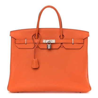 Hermes Togo Birkin 40 Orange 1 of 17