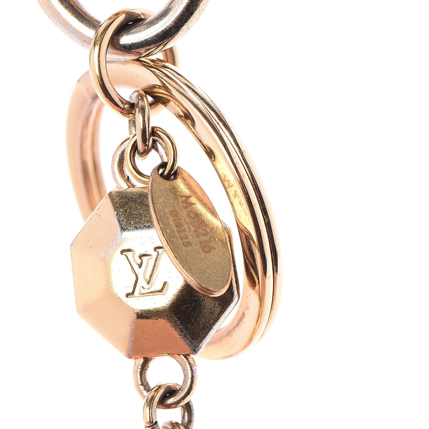 Louis Vuitton LV Facettes Bag Charm Key Holder Gold 4 of 8