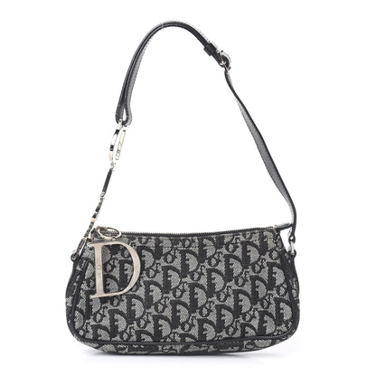 Christian Dior Monogram Shoulder Bag Black 1 of 7