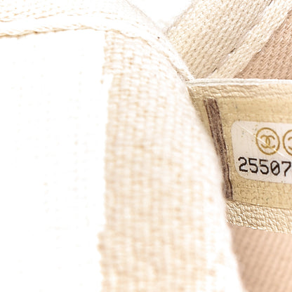 Chanel Canvas Maxi Bowling Bag White Beige 7 of 10