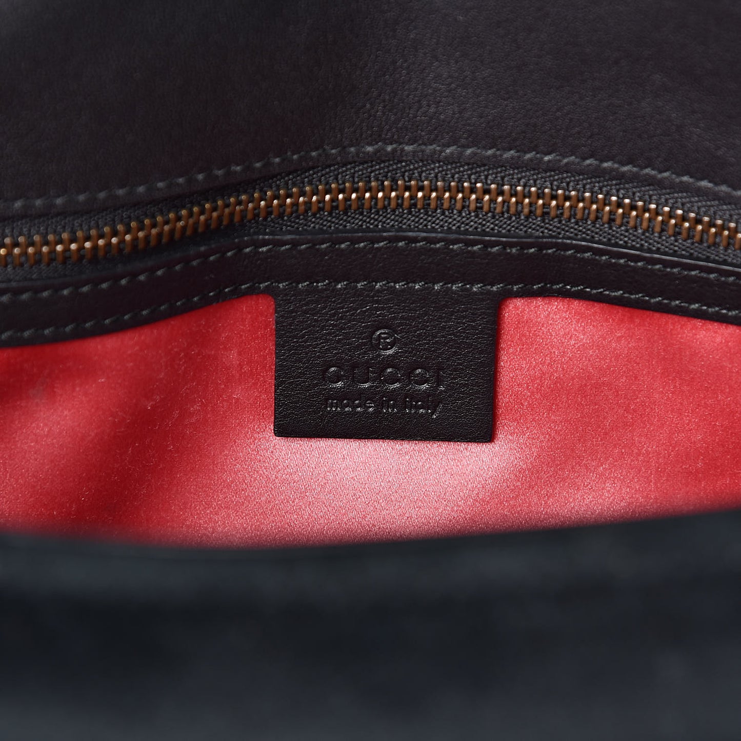 Velvet Matelasse Small GG Marmont Shoulder Bag Black