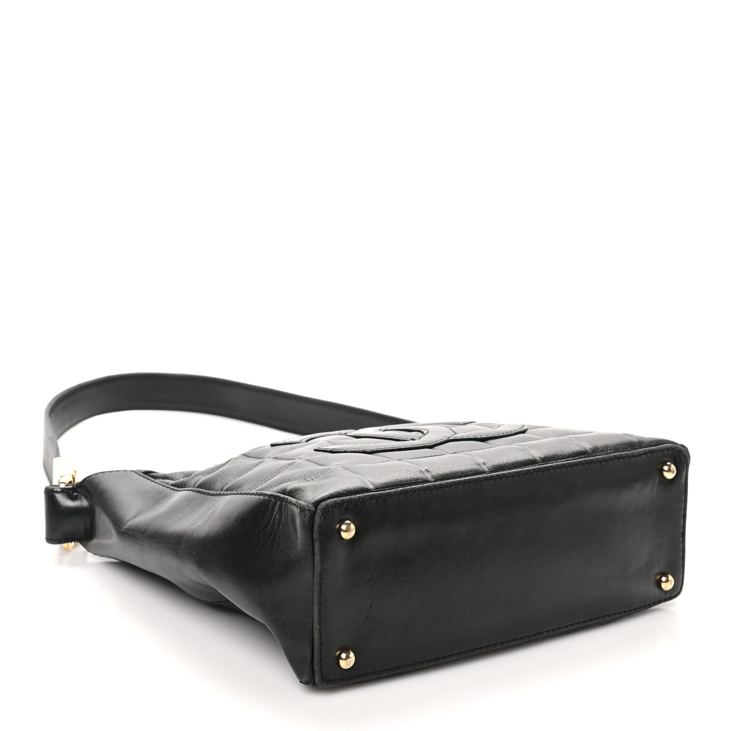 Chanel Lambskin Quilted Small Chocolate Bar Shoulder Bag Black 4 of 10