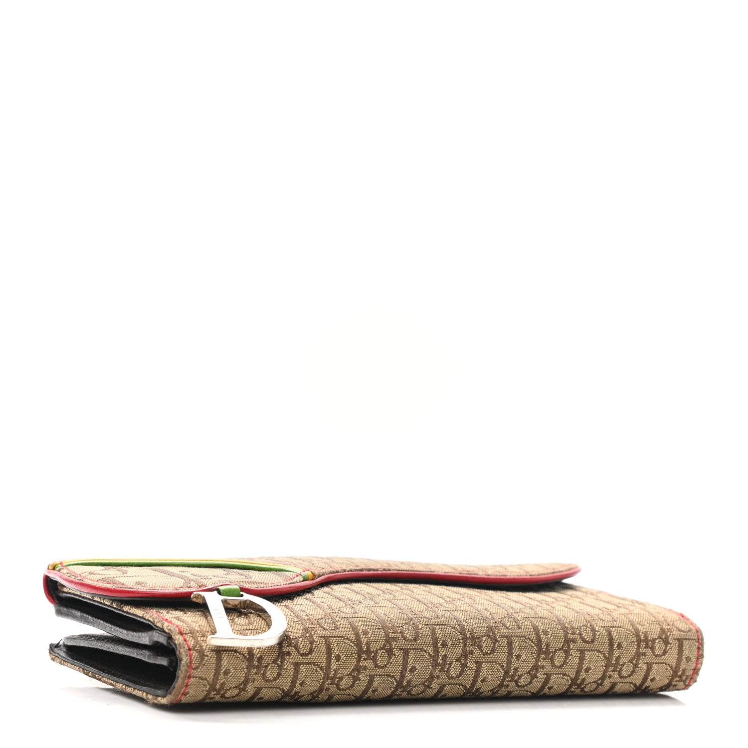 Christian Dior Monogram Rasta Saddle Wallet Beige 4 of 8