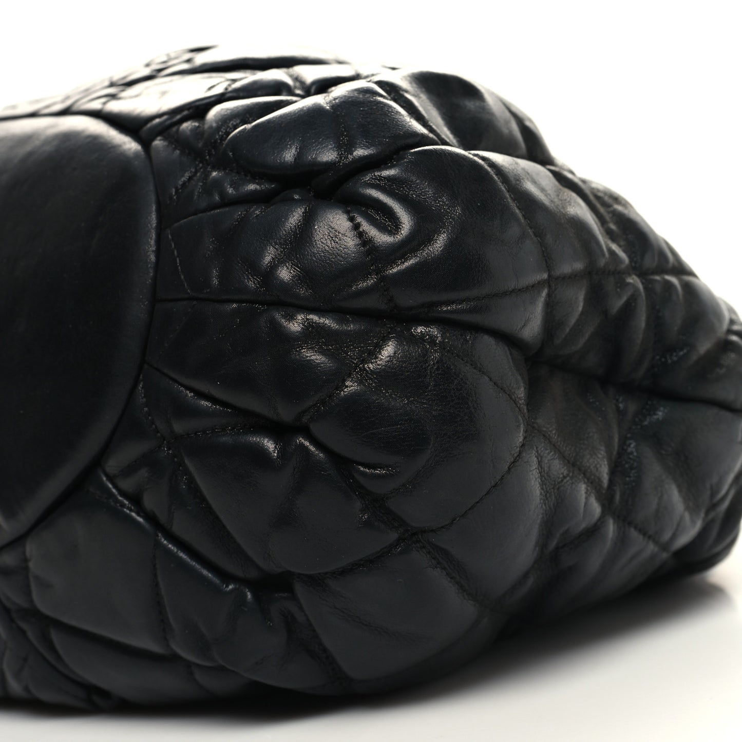 Iridescent Calfskin Small In The Mix Tote Black
