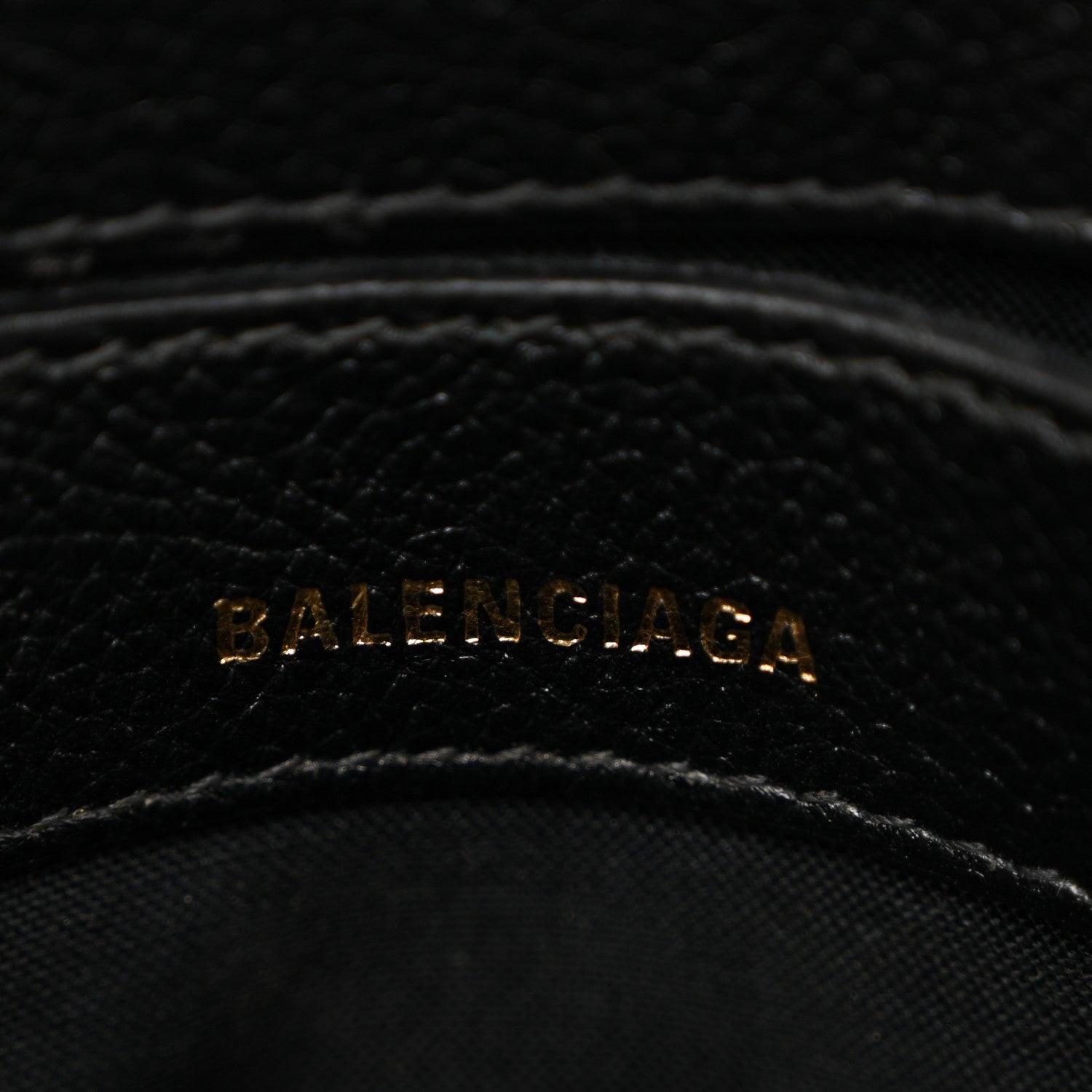 Balenciaga Signature Grained Calfskin Logo XXS Ville Top Handle Bag Black 6 of 14
