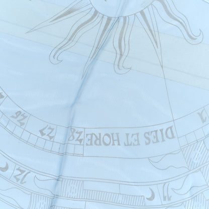 Hermes Silk Astrologie Sunrise Muslin Scarf 140 Rose Ciel Vert 5 of 5