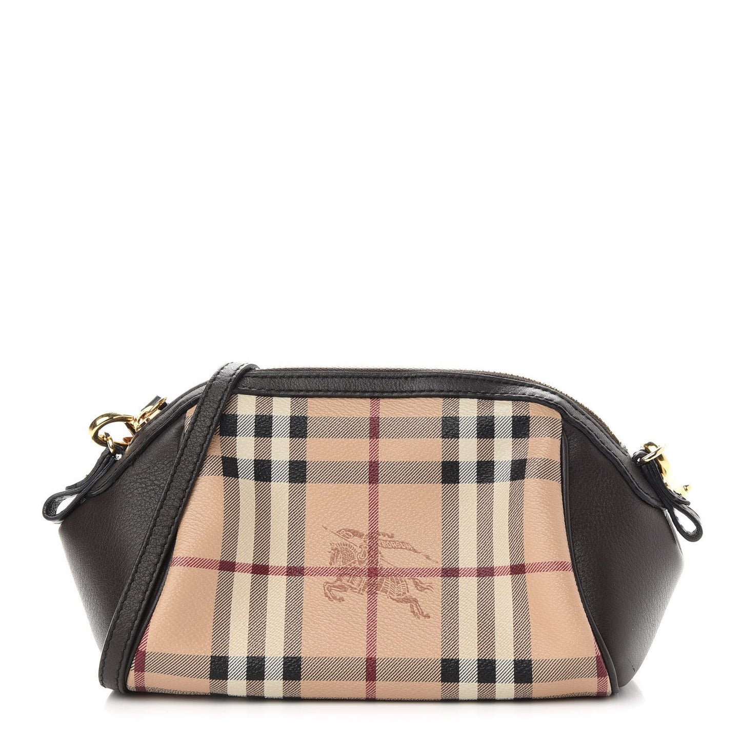 Haymarket Check Mini Blaze Crossbody Bag Chocolate