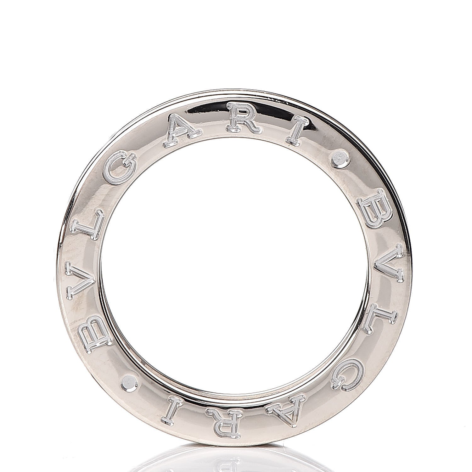 Bulgari 18K White Gold B.Zero1 One-Band Ring 51 5.75 5 of 6