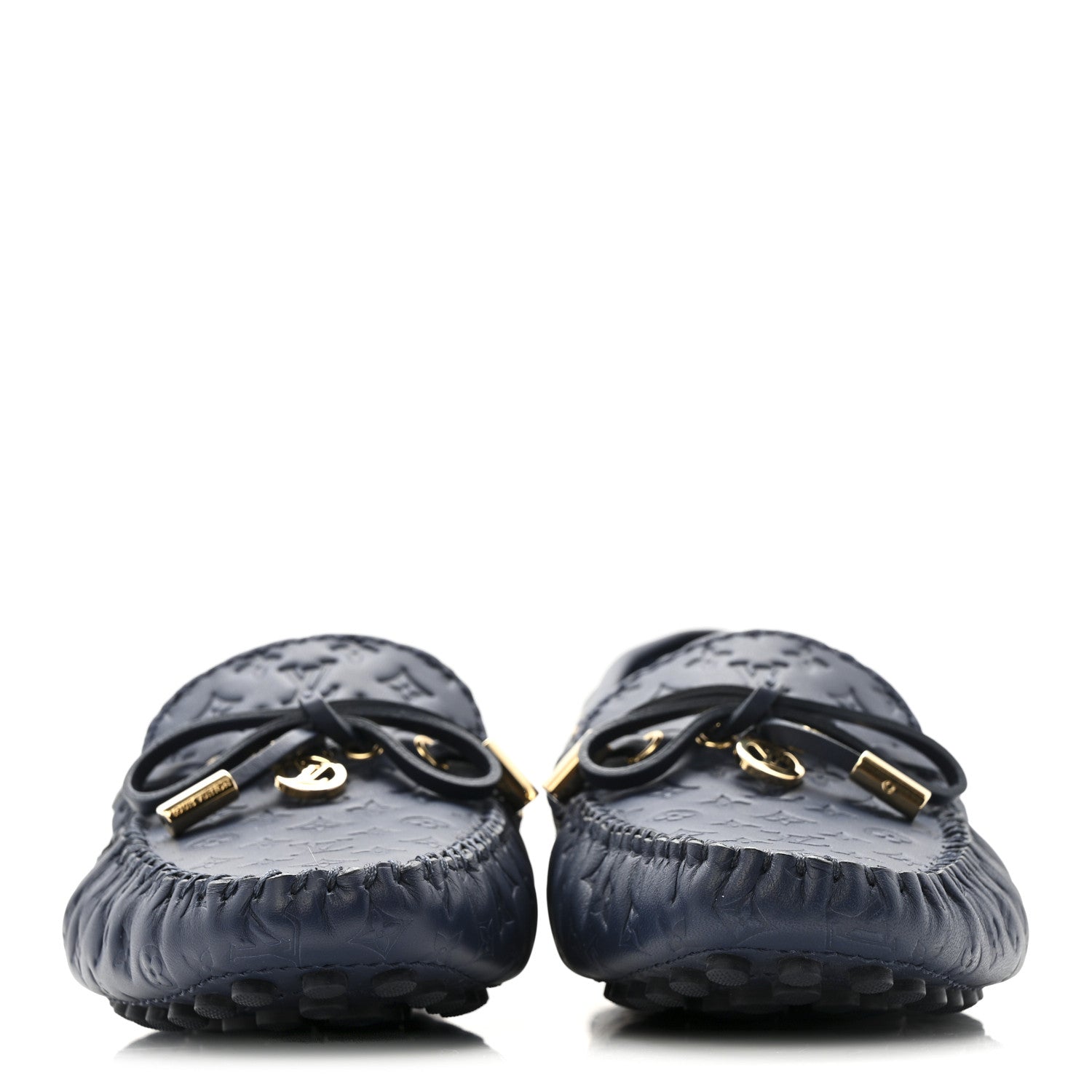 Louis Vuitton Empreinte Gloria Loafers 38 Navy 3 of 11