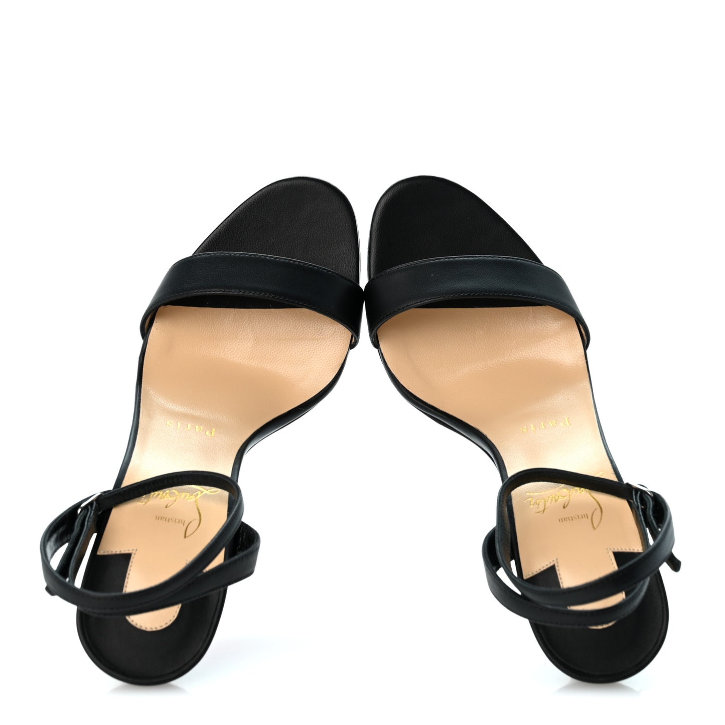 Nappa Loubi Girl 100 Sandals  38 Black