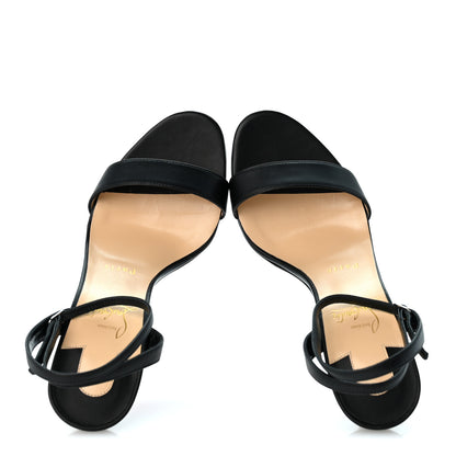 Christian Louboutin Nappa Loubi Girl 100 Sandals  38 Black 2 of 9