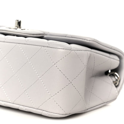 Chanel Lambskin Quilted Mini Rectangular Flap Grey 11 of 11