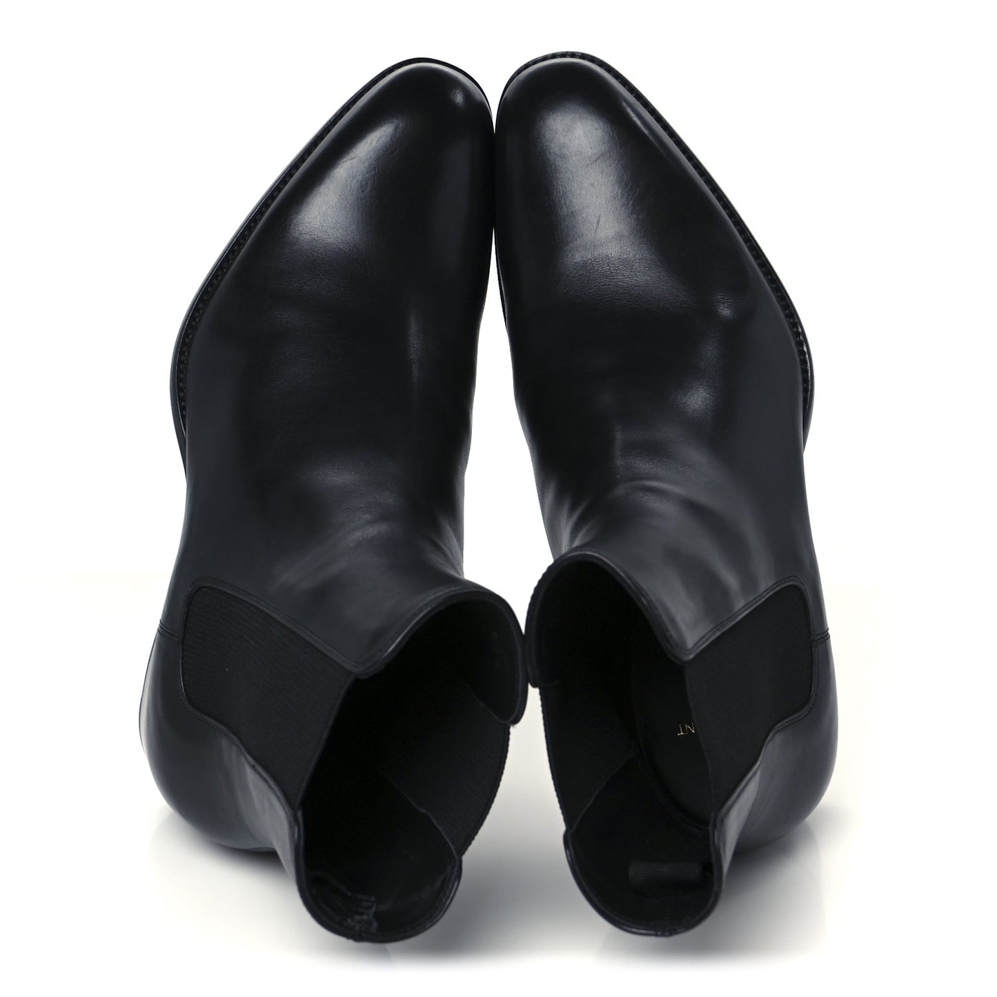 Calfskin Mens Wyatt Chelsea Boots 39.5 Black