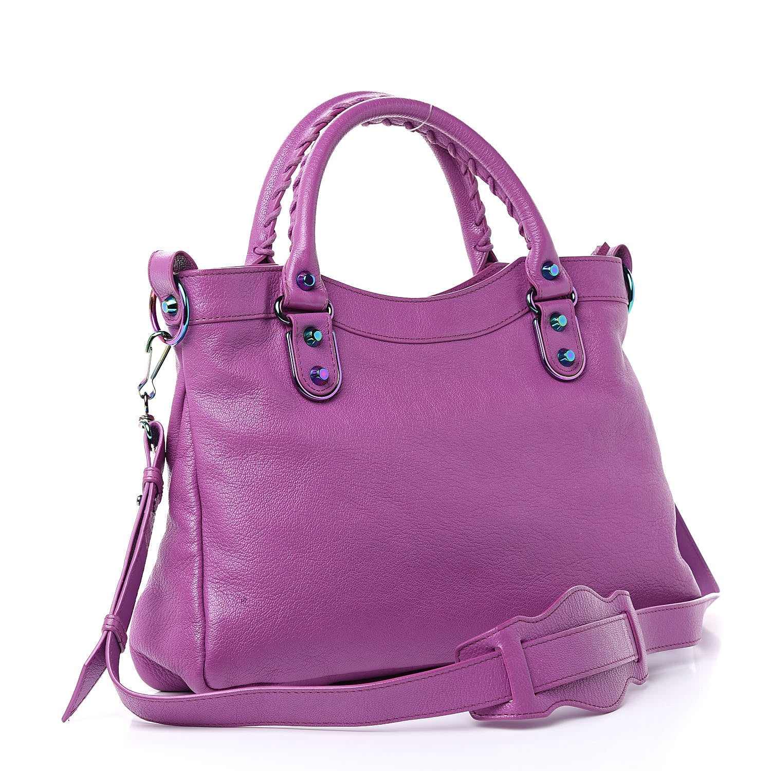 Balenciaga Chevre Iridescent Metallic Edge Hardware Town 3 of 12