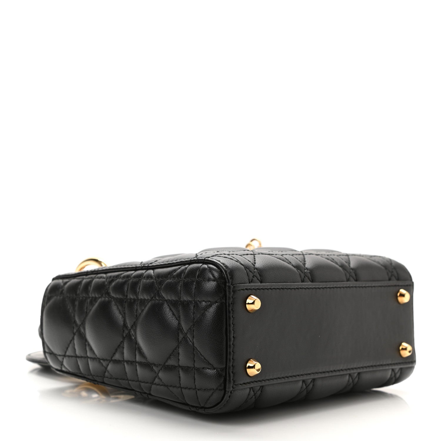 Christian Dior Lambskin Cannage Mini Lady Dior Black 3 of 11