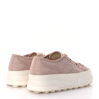 Gucci GG Monogram Womens 1977 Tennis Platform 52mm Sneakers 39 Skin Rose 5 of 8