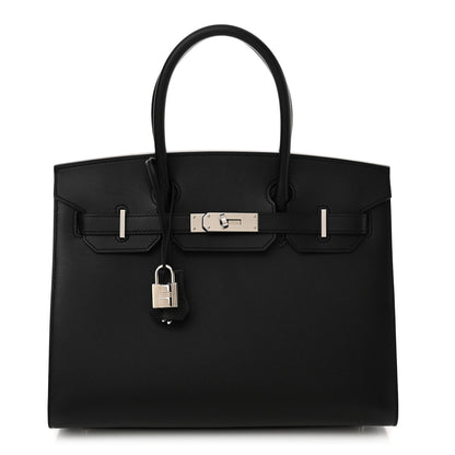 Hermes Madame Calfskin Birkin Sellier 30 Black 1 of 12