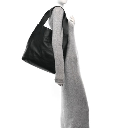Miu Miu Soft Calf Hobo Bag Black 2 of 11