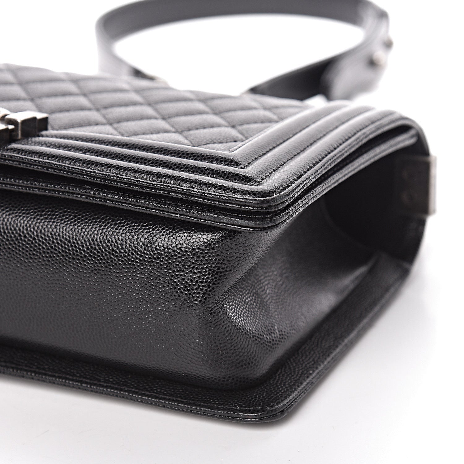 Chanel Caviar Quilted Medium Boy Flap Black 9 of 13