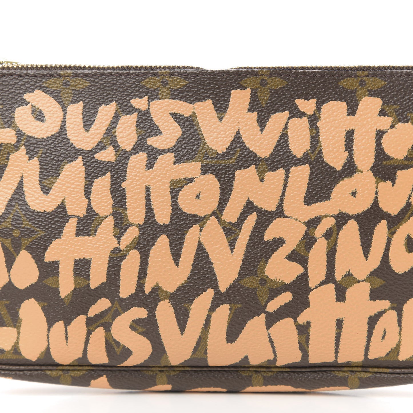 Monogram Graffiti Pochette Accessories Peach