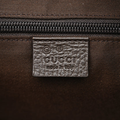 Gucci Monogram Dollar Calfskin Boston Duffle Bag Beige Ebony Testa di Moro Marrone Scuro 7 of 11