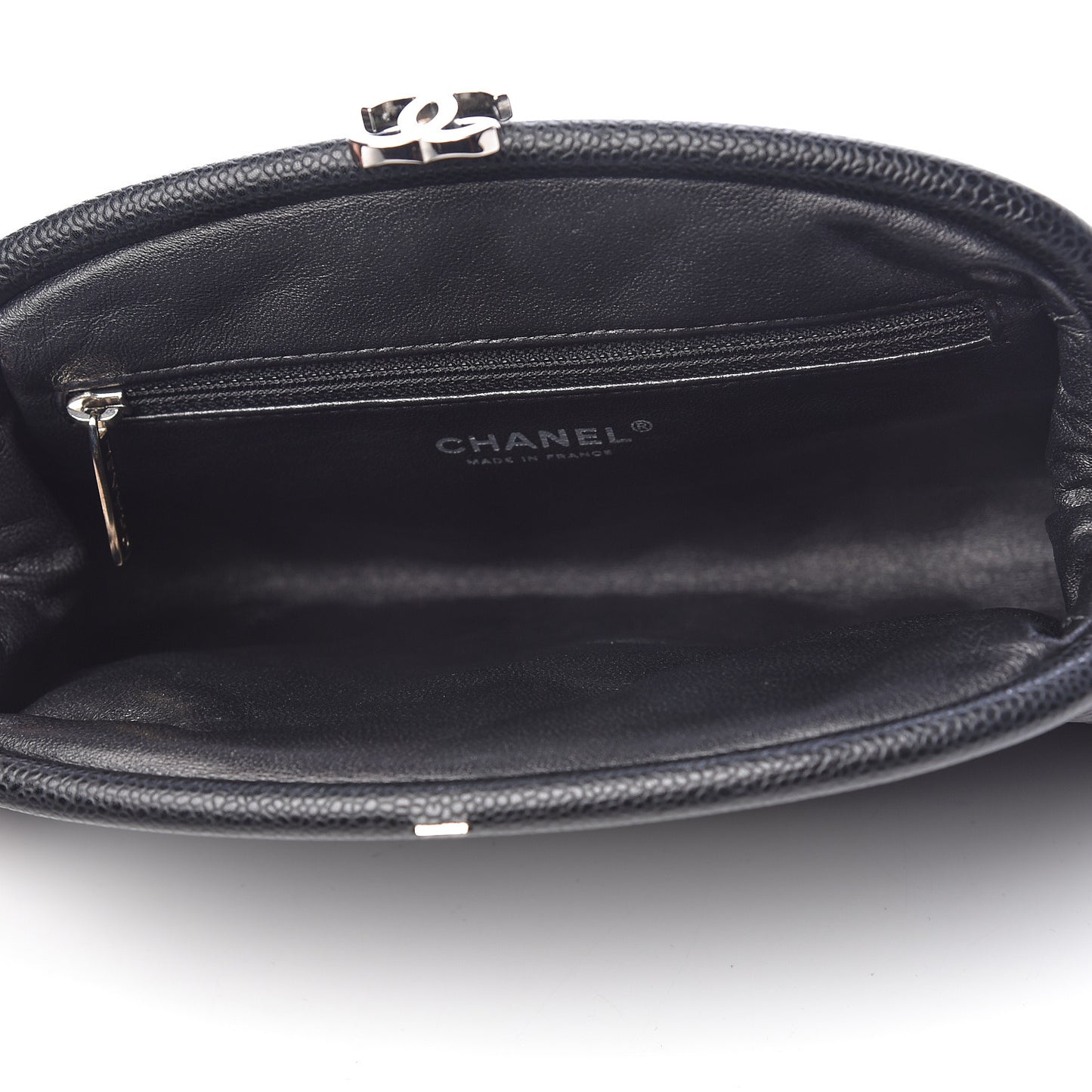 Caviar Quilted Timeless Clutch Black