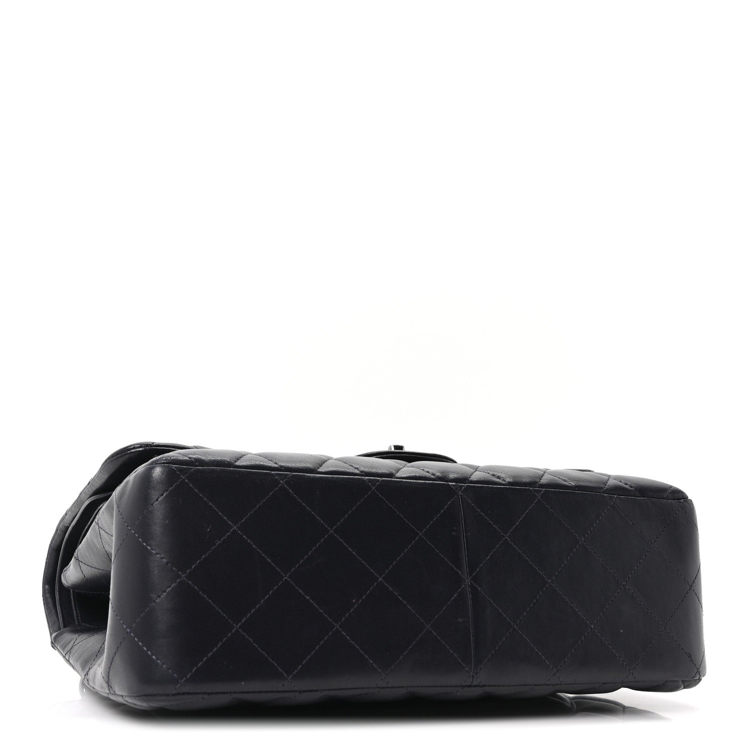 Chanel Lambskin Quilted Jumbo Double Flap Navy 4 of 10