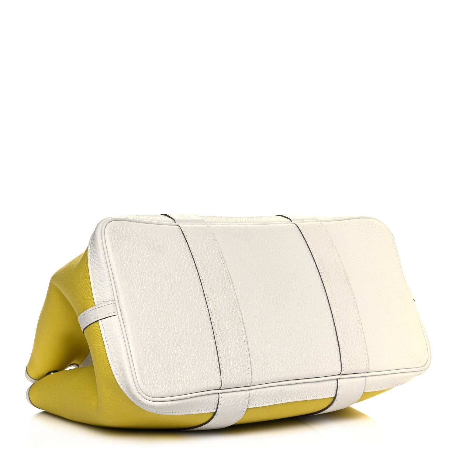 Hermes Toile Officier Negonda Garden Party 36 MM Lime White 4 of 11