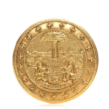 Chanel CC Brooch Gold 1 of 4