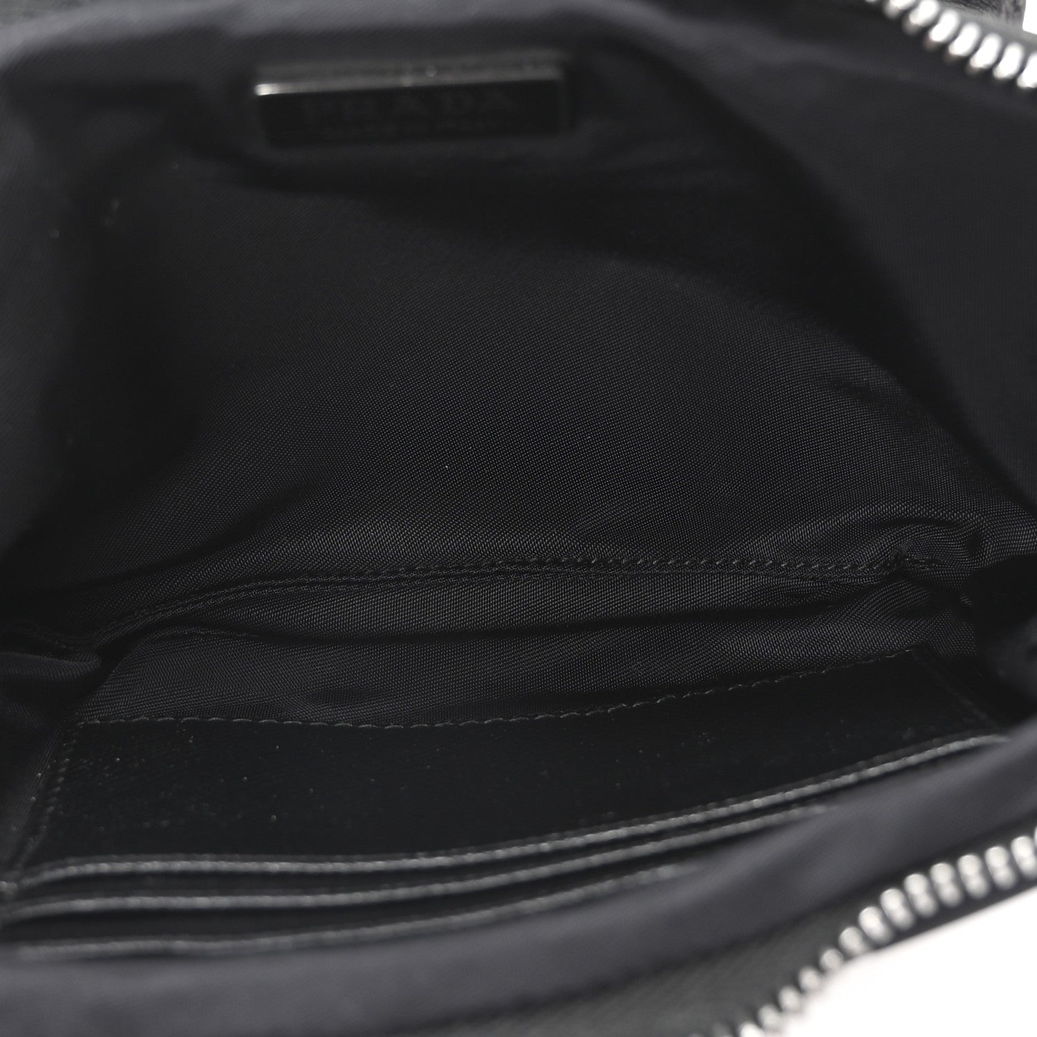 Prada Nylon Saffiano Belt Bag Black 5 of 9