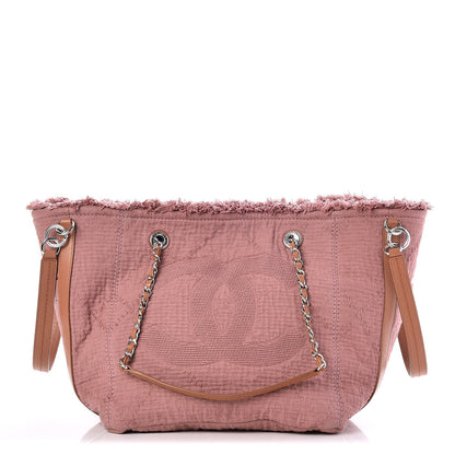 Chanel Canvas Small Double Face Tote Pink 1 of 8
