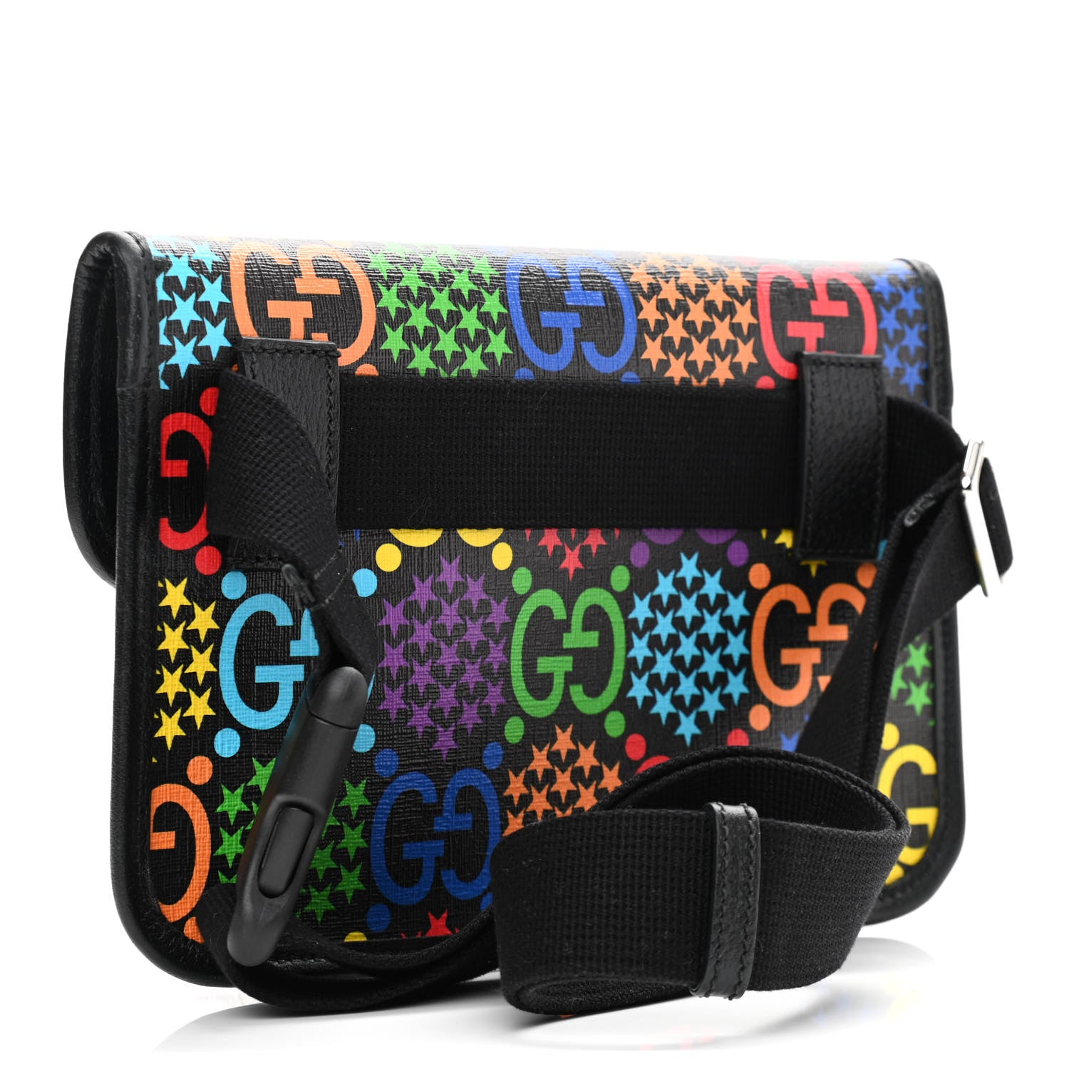 Gucci GG Supreme Monogram Psychedelic Slim Belt Bag Black 3 of 13