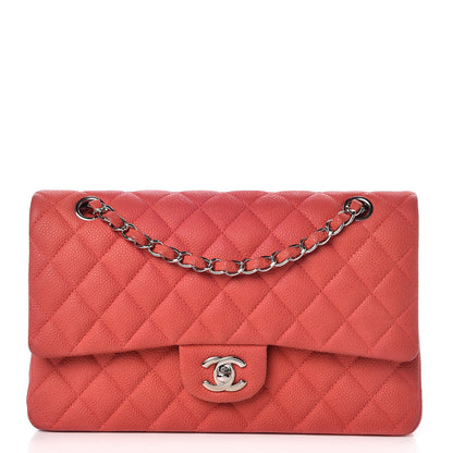 Chanel Iridescent Caviar Quilted Medium Double Flap Dark Pink 1 of 13