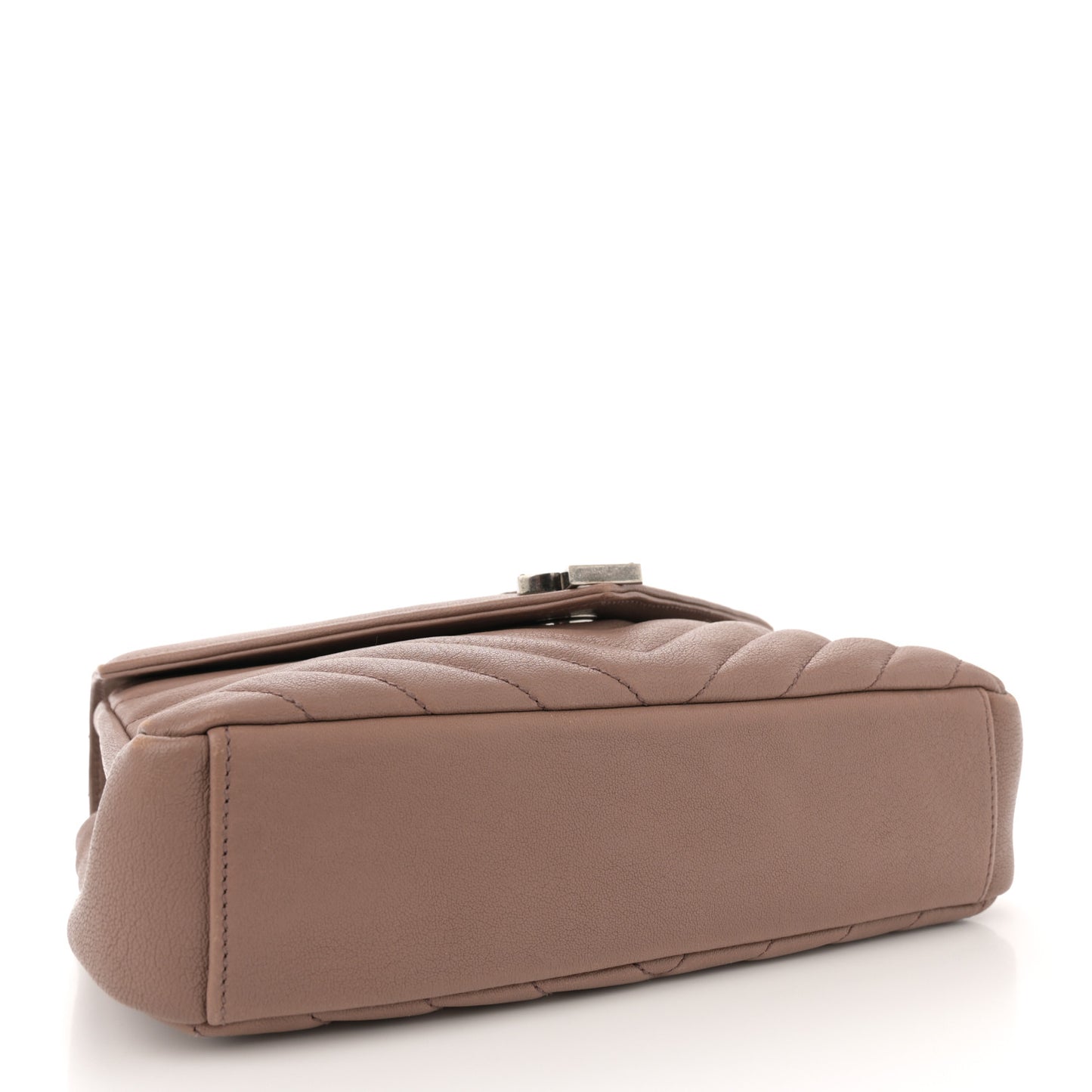 Sheepskin Matelasse Chevron Monogram Medium College Bag Fard