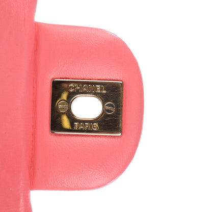 Chanel Lambskin Quilted Valentine Charms Medium Single Flap Pink 6 of 9