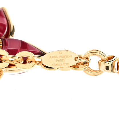 Louis Vuitton Metal Resin Mosaique Bag Charm Rouge Fauviste 4 of 6