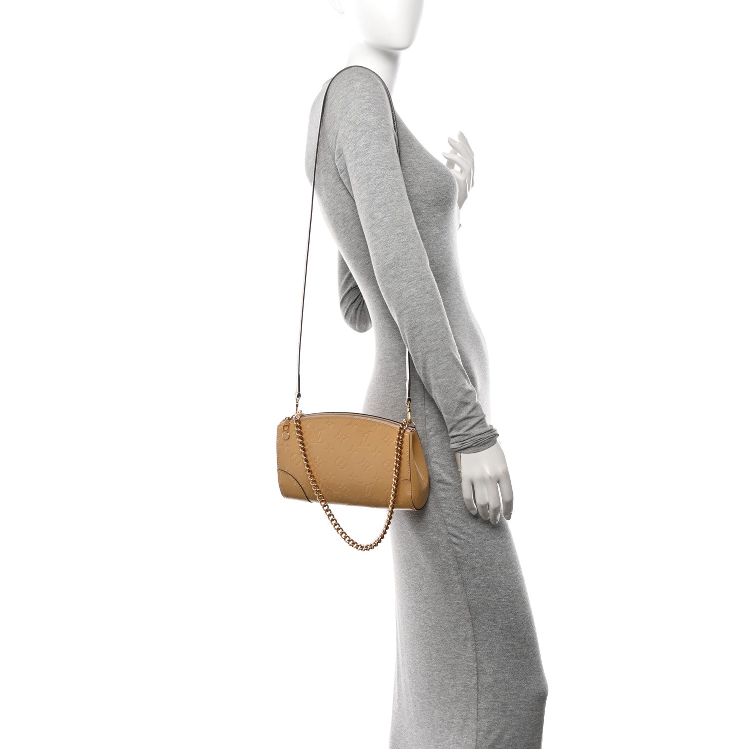 Louis Vuitton Vernis Santa Monica Clutch Dune 2 of 11