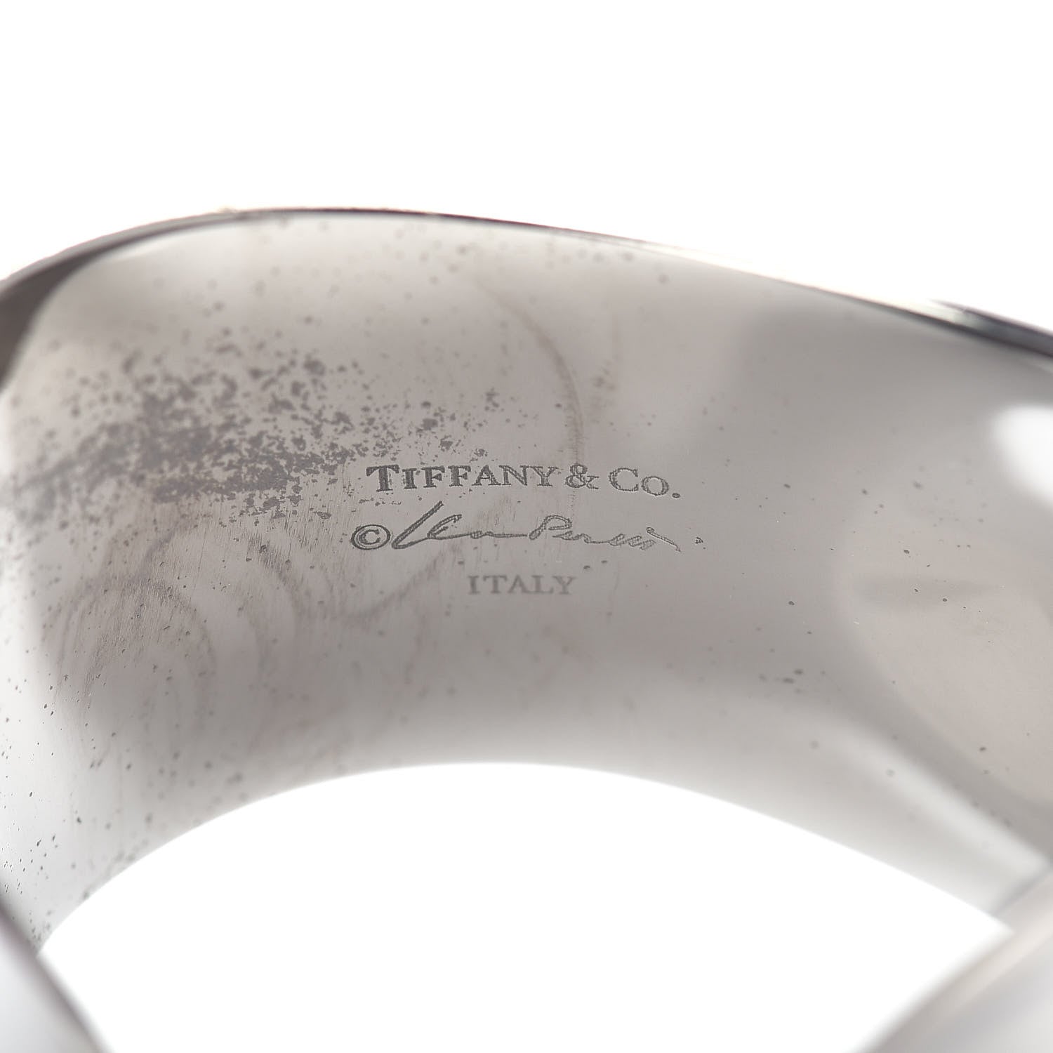 Tiffany Ruthenium Small Elsa Peretti Left Wrist Bone Cuff Bracelet 4 of 4